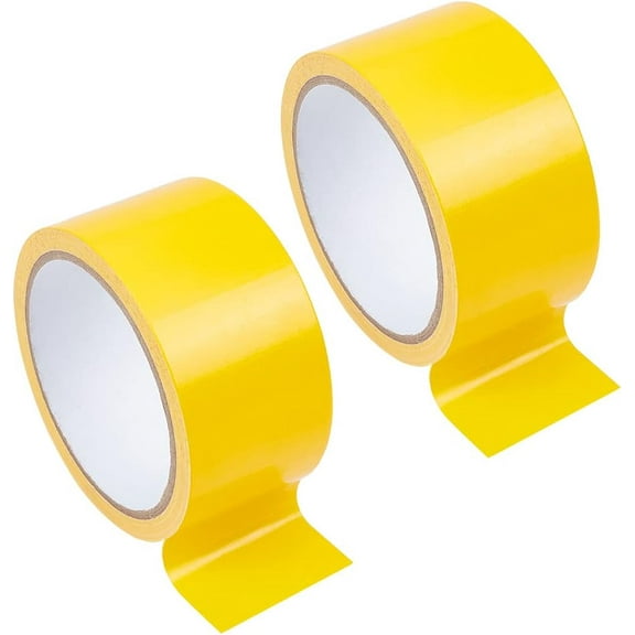 2 Rolls 21.8Yds x 1.8 Bookbinding Repair Cloth Tape Durable Yellow Vinyl Tape Fabric Hanging Tape Book Hinging Repair Craft Tape Adhesive Tapes Acid Free Archival Tape for Bookbinders Yellow