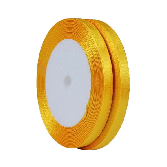 2 Rolls 25 Yards/Roll Single Face Satin Ribbon Total 50 Yards Used for Gift Packaging Wedding Party Christmas Decoration DIY Handicrafts Bow Ribbon