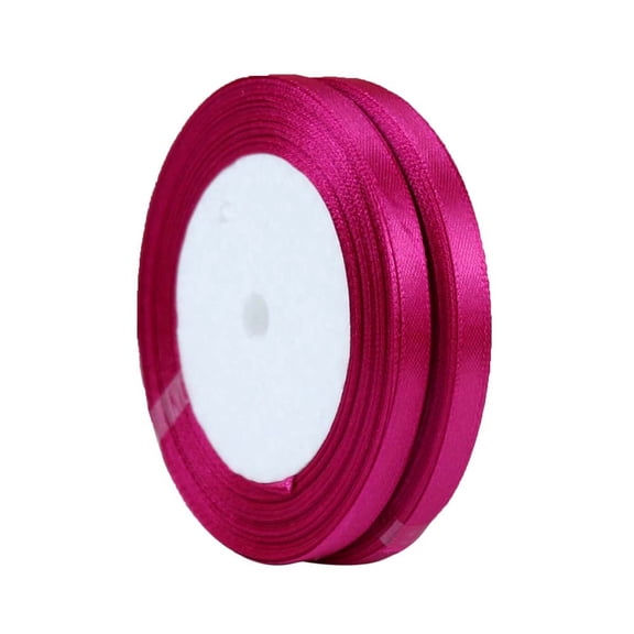 2 Rolls 25 Yards/Roll Single Face Satin Ribbon Total 50 Yards Used for Gift Packaging Wedding Party Christmas Decoration DIY Handicrafts Bow Ribbon