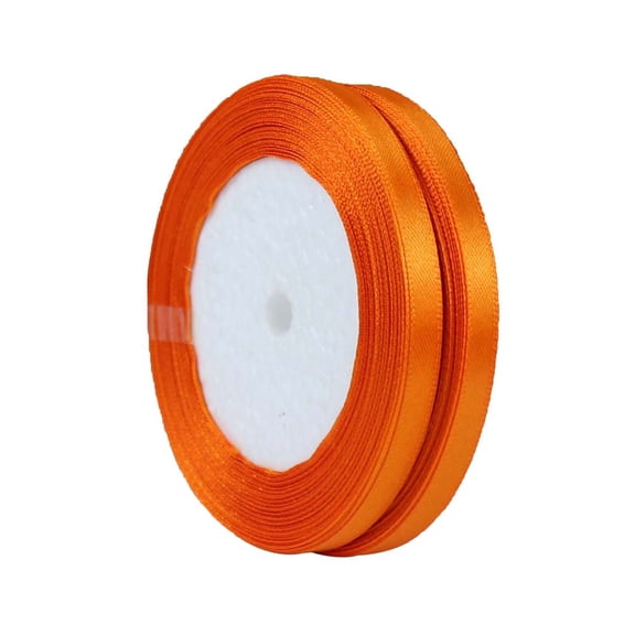 2 Rolls 25 Yards/Roll Single Face Satin Ribbon Total 50 Yards Used for Gift Packaging Wedding Party Christmas Decoration DIY Handicrafts Bow Ribbon