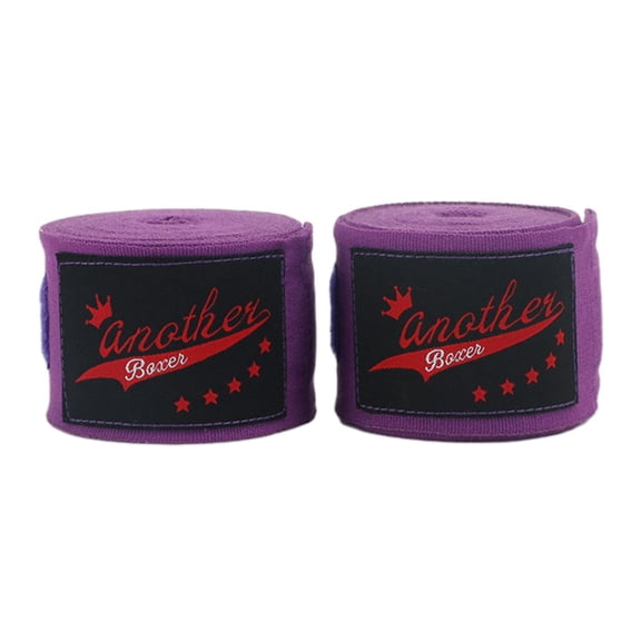 2 Rolls 3 meter Sports Strap Boxing Bandage Sanda Thai Taekwondo Hand Wraps, Purple