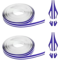 2 Rolls×32Ft Car Pinstriping Tape, Vinyl Automotive Pinstriping Tape Stripe Decal, DIY Car Body Side Stripes Trim Sticker, Universal for Motorcycle Door Home Musical Instrument(Purple)