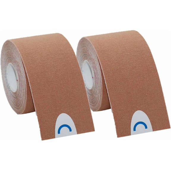 2 Rolls/4 Rolls Waterproof Breathable Kinesiology Tape, Athletic Elastic Kneepad Muscle Pain Relief Knee Taping for Gym Fitness Running Tennis Swimming, 16.4ft x 1in