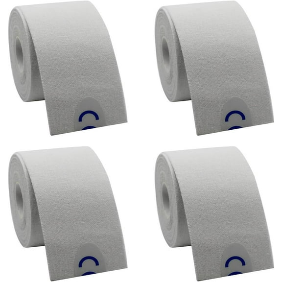 2 Rolls/4 Rolls Waterproof Breathable Kinesiology Tape, Athletic Elastic Kneepad Muscle Pain Relief Knee Taping for Gym Fitness Running Tennis Swimming, 16.4ft x 1in