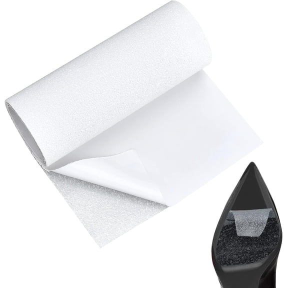 2 Rolls 4 x 20 Inch Sole Sticker Anti-Slip Shoe Pads Grip Protector Clear Self-Stick Shoe Bottoms Slip Sole Cover for Women Heels for DIY