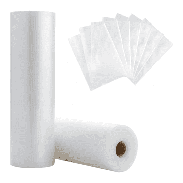 2 Rolls 8" x 12' Vacuum Sealer Bags,Vacuum Seal Rolls for Food Saver,Seal a Meal,BPA Free Food Vac Bags for Storage
