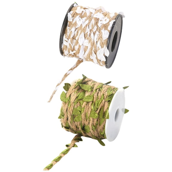 ifundom Artificial Leaves Assorted Colors Burlap Jute and Polyester Decorative Foliage for Home and Event Decoration