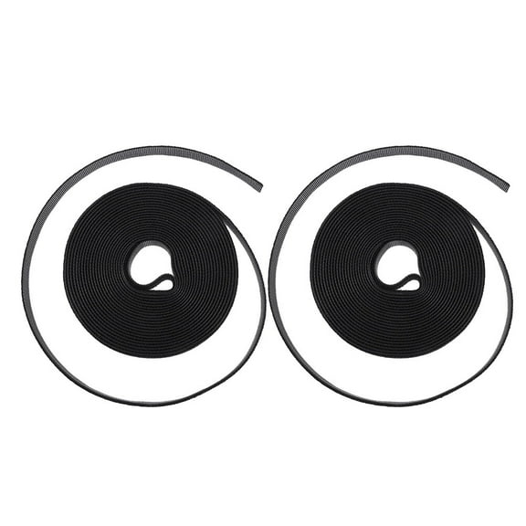 HAKIDZEL Cable Management Ties Black 2 Rolls 197in x 0.6in