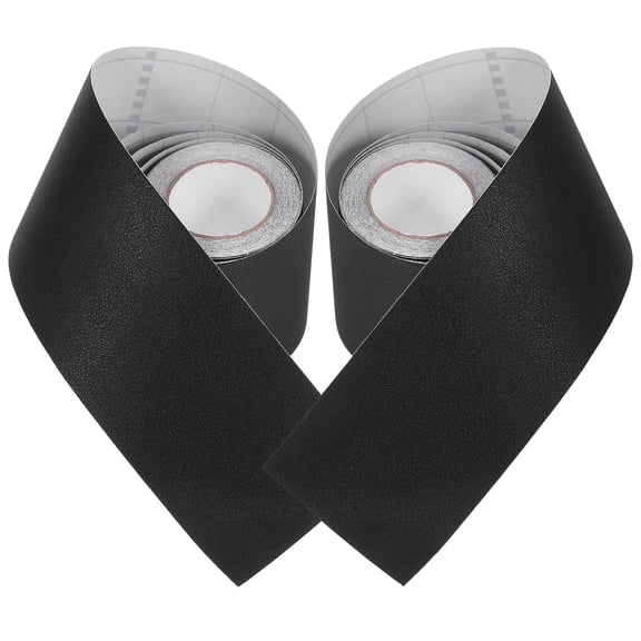 2 Rolls Baseboard Flexible Matte Black Homeowner Pvc