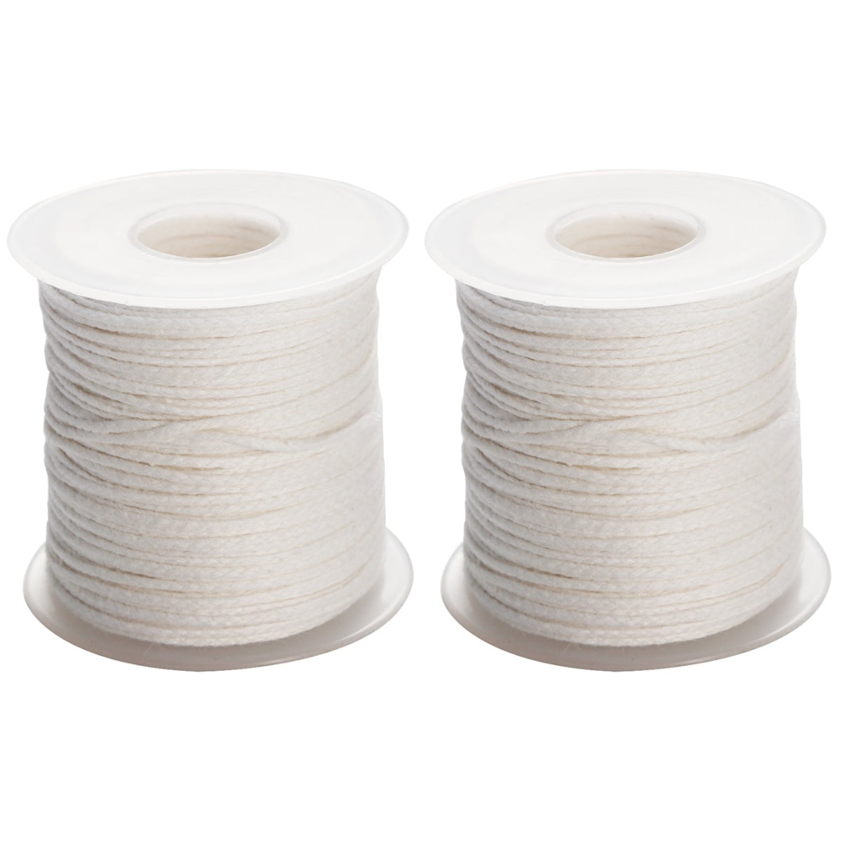 2 Rolls Candle Wick Circle Candles Cotton Core Wicks Organic White