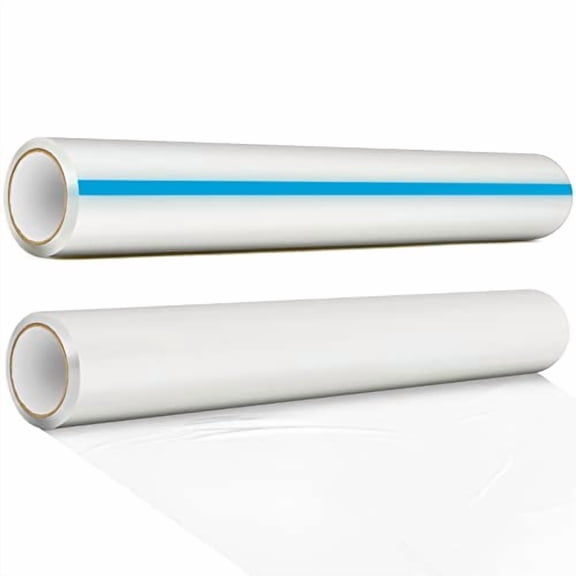 2 Rolls Carpet Protector Film Self Adhesive Plastic Carpet Protector 200 ft Length in Total, Clear Carpet Protector for Car Floor Cover Sheets Runner, Easy Unwind Clean Removal (36 Inch x 100 Ft)