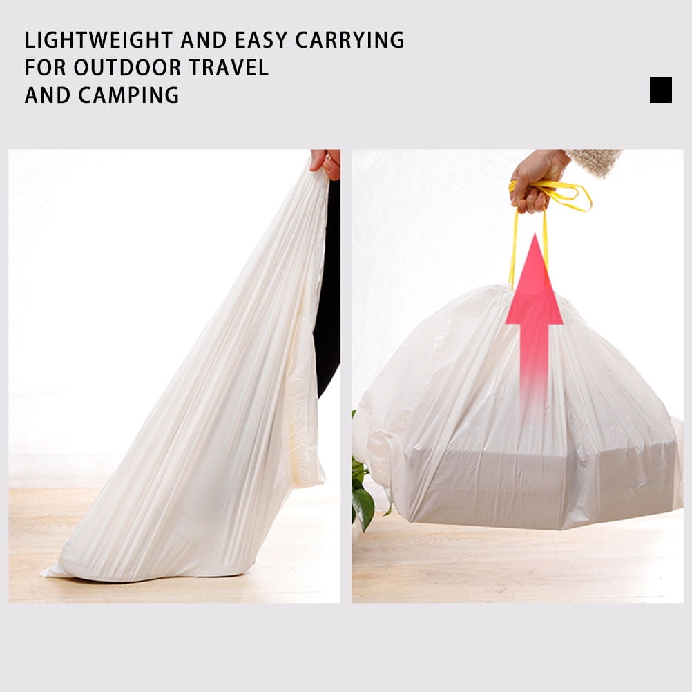 2 Rolls Cat Litter Box Liners Drawstring Kitty Litter Pan Bags for