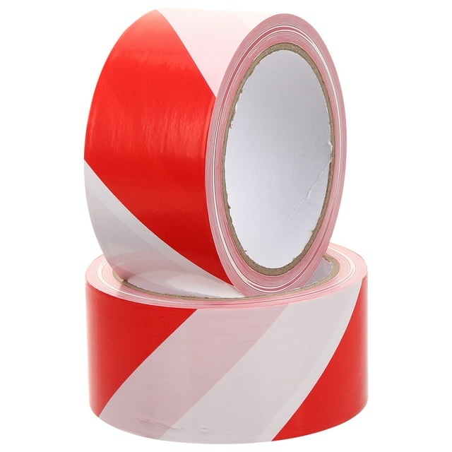 2 Rolls Caution Tape Red White Striped Caution Tape Non Sticky Hazard