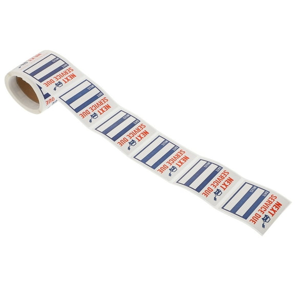 2 Rolls Change Service Reminder Stickers Window for Car Label Maintenance Due