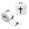 thumbnail image 1 of 2 Rolls Christian Athletic Tape,Bexikou 2in x 23ft Cotton Zinc Oxide Sport Cross Sports Wristbands,White Wrist Tape for Football Baseball Athlete Gymnastic Boxing First Aid Injury Wrap, 1 of 5