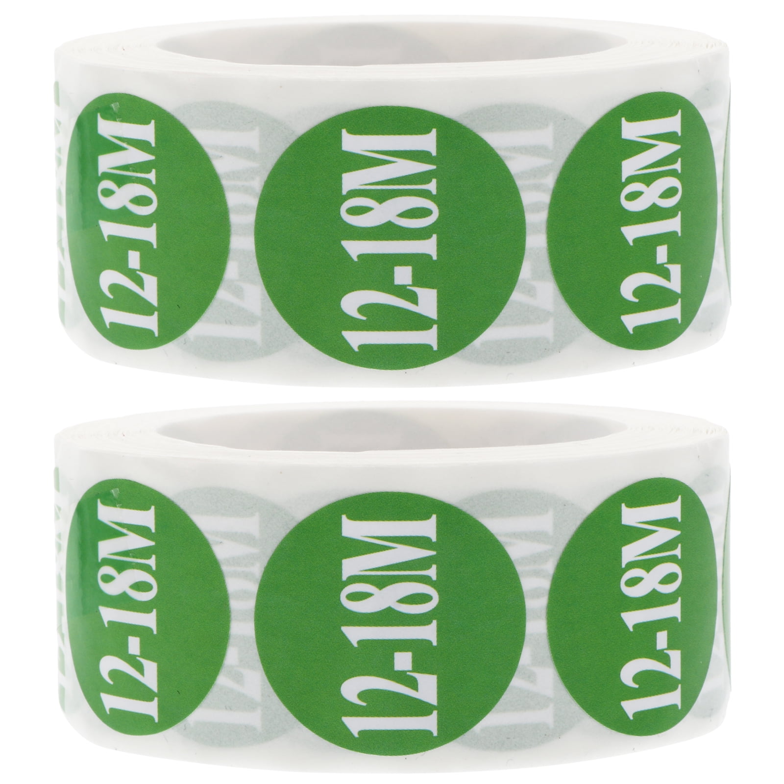2 Rolls Clothing Size Stickers Labels Round Label Paper Size Sticker