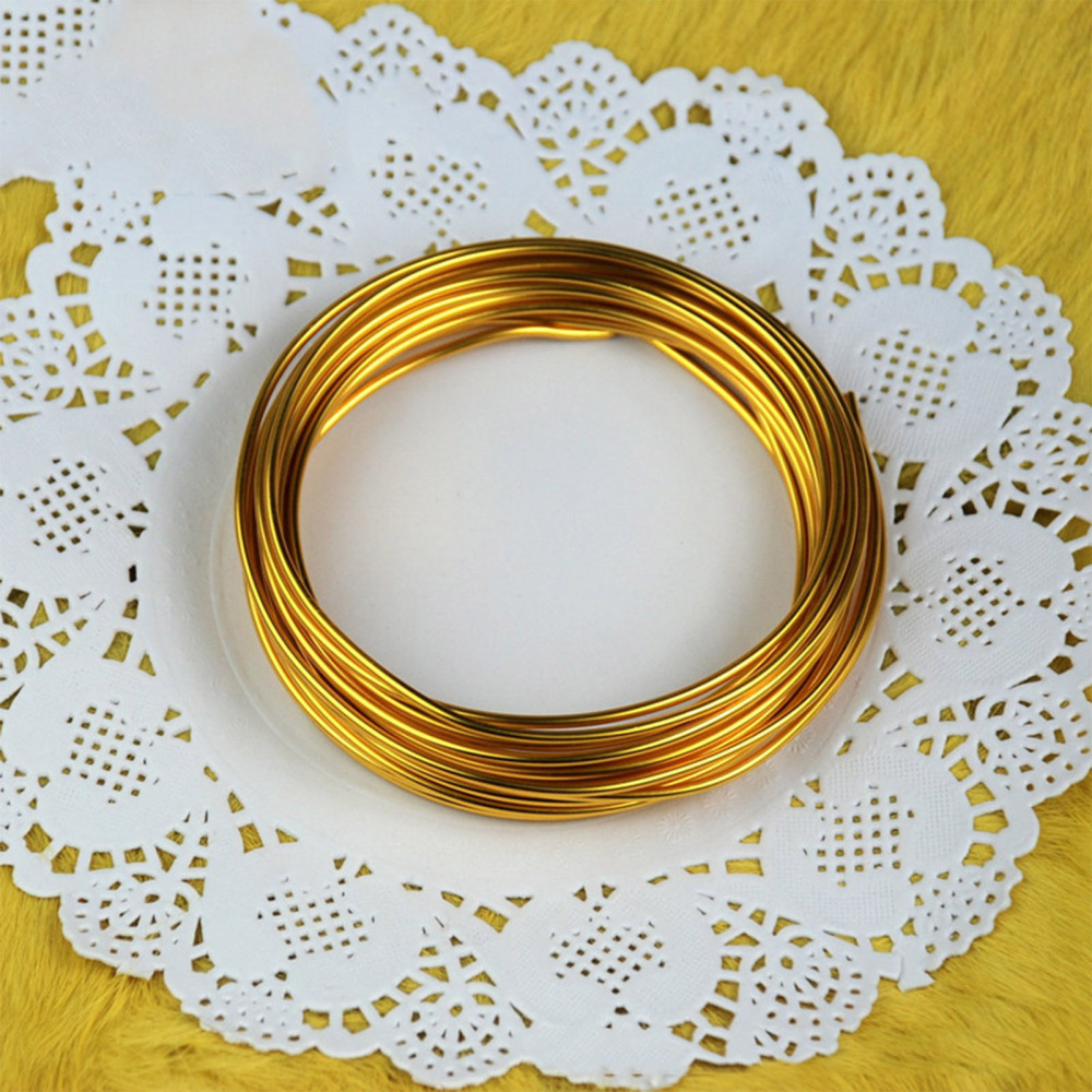 2 Rolls Colorful Aluminum Wire Metal Armature Wire Bendable Sculpting