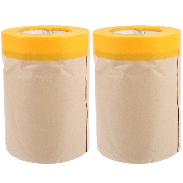 2 Rolls DIY Adhesive Masking Paper for Painting Furniture Floor