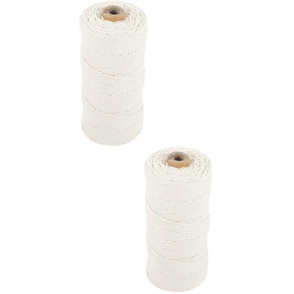 FENGGUIQU White Cotton Macrame Cord Rolls for Wall Hanging Decor, Crafting, Wrapping and Home Decoration