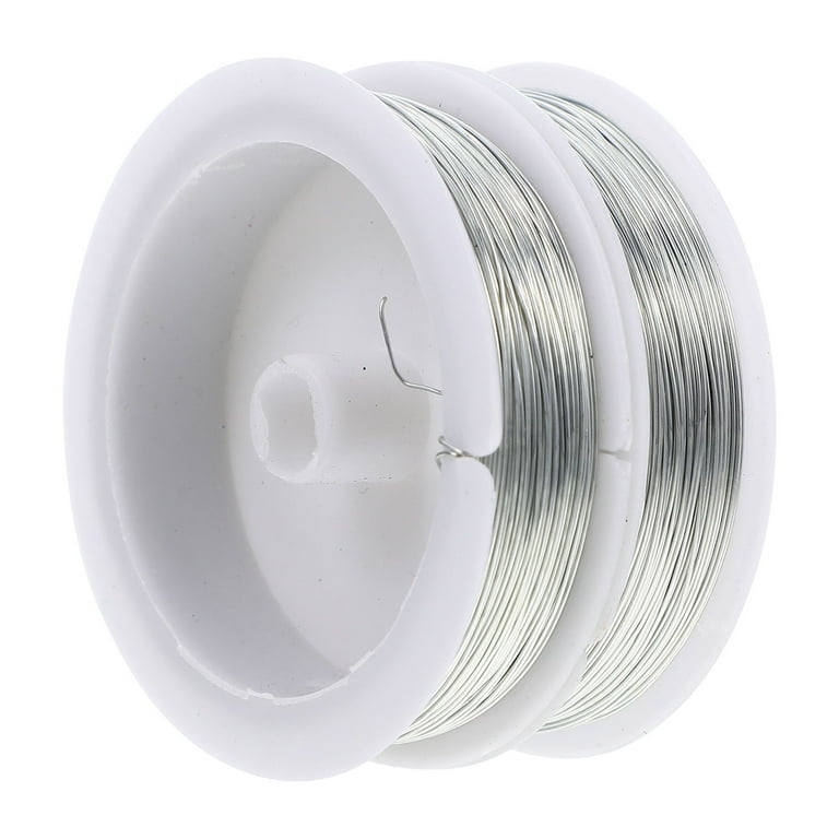 2 Rolls DIY Thin Wire Lightweight Handmade Colored for Jewelry Making Iron Thread Galvanized