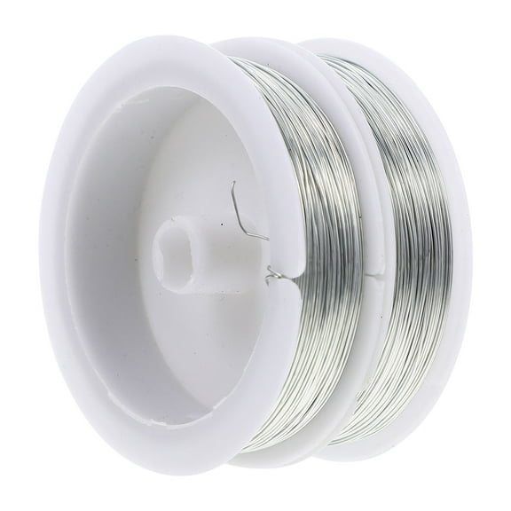 2 Rolls DIY Thin Wire for Jewel Making Colored Wires Electric Iron Bailing Handicraft