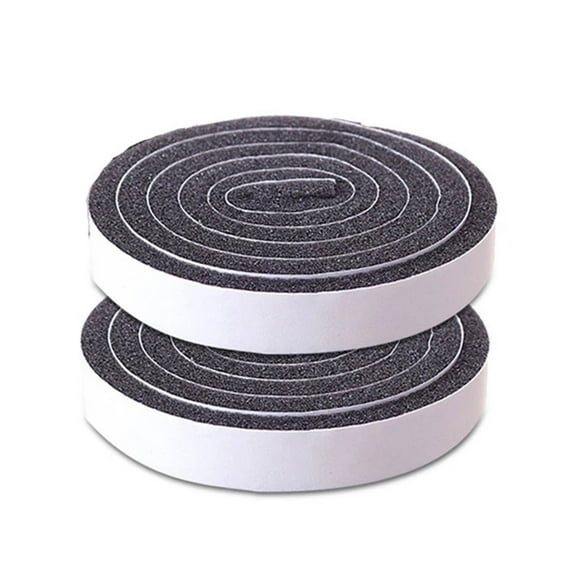 2 Rolls Door Window Sealing Strips Sound-Proof Door Window Foam Insulation Tape
