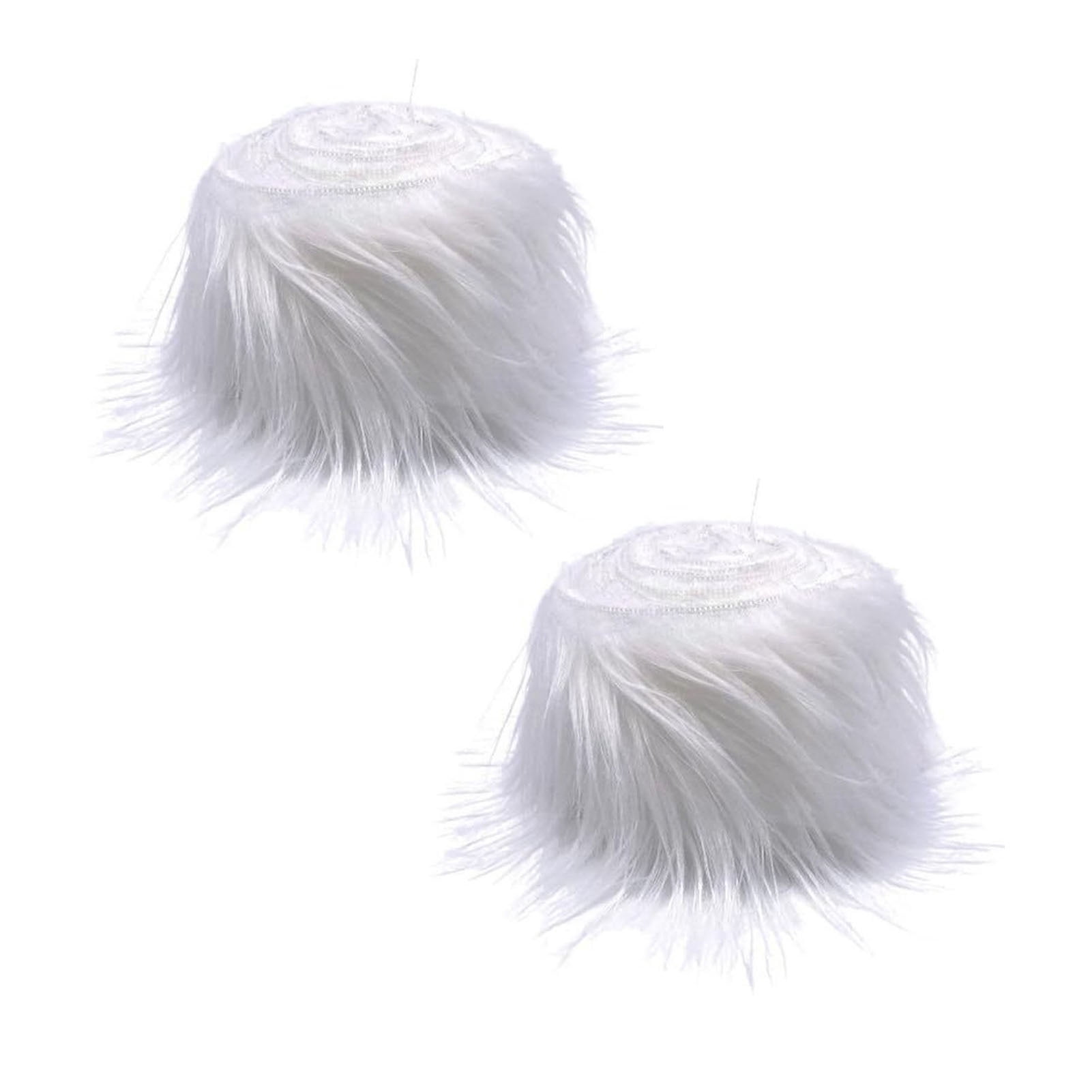 Faux Fur Trim Strips For Crafts - 1.5m X 5cm Fluffy White Fur Roll, DIY Christmas Collar, Garland & Holiday Decoration - View #11