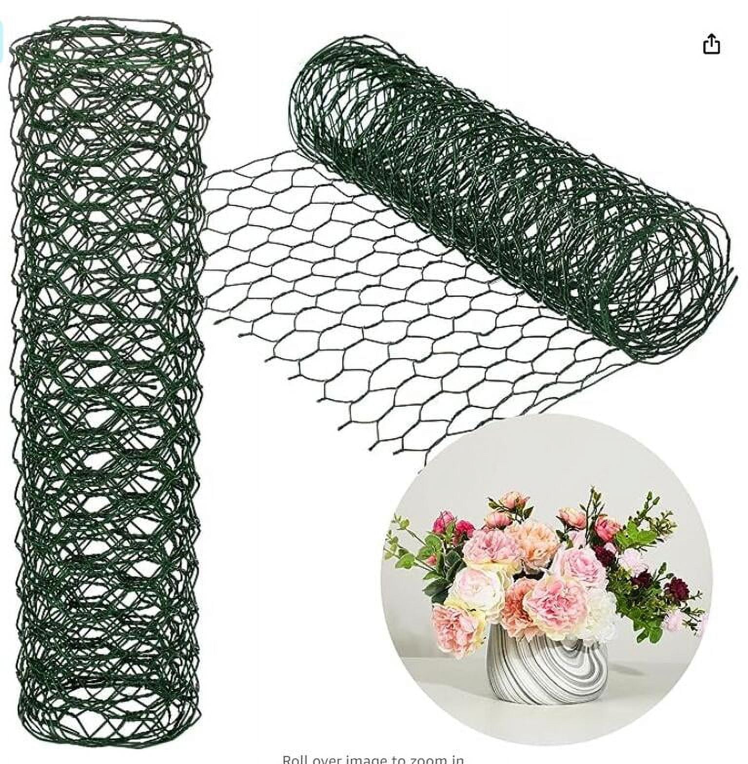2 Rolls Floral Wire Netting Flower Arrangement Mesh Netting Chicken
