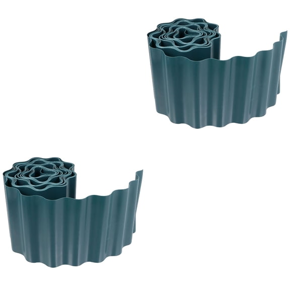 Hytrove Garden Fence Edging Weatherproof No Rot 2 Rolls 35.4X7.9in