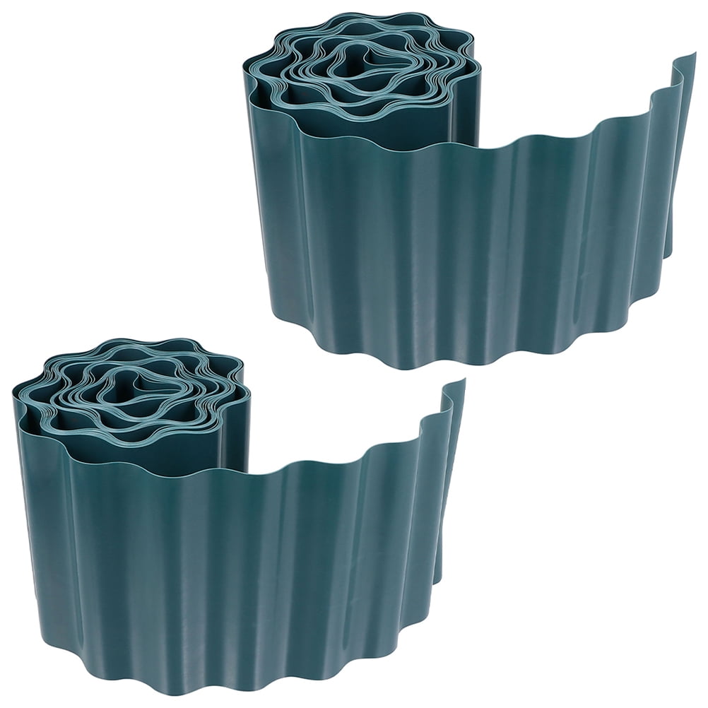 2 Rolls Garden Landscape Edging Border Plastic Fence Landscape Edging Lawn Garden Fence Edgings