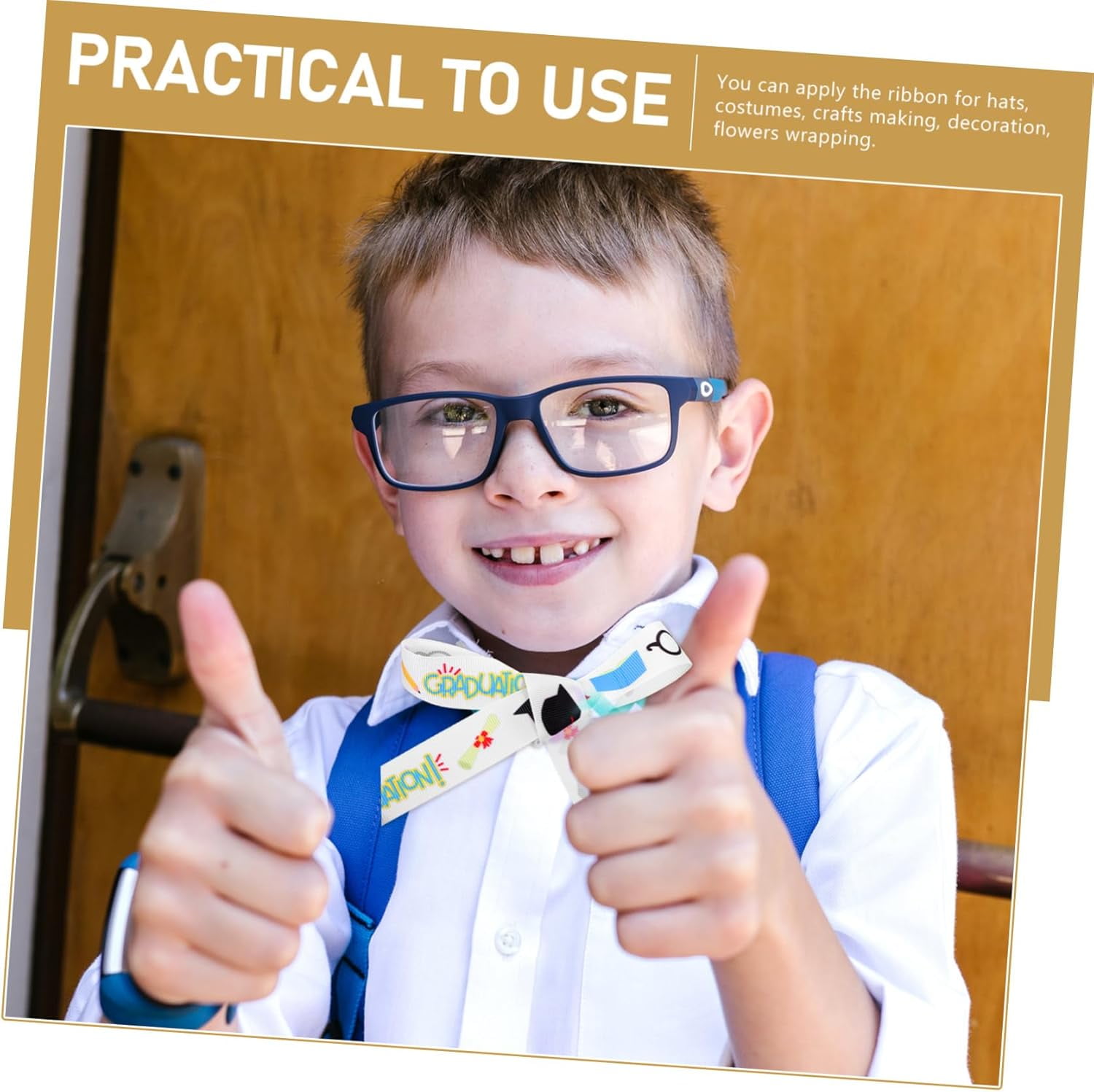 2 Rolls Graduation Season Packaging Tape Packing Ribbon Gift Ribbon Graduat