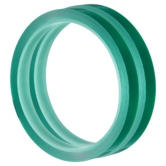 2 Rolls Green 0.5 Inch x 36 Yards PET Film Electrical Tape 12mm x 33m