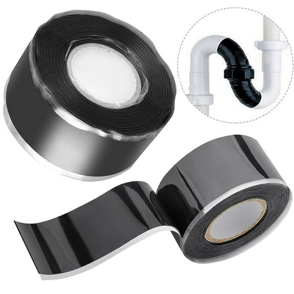 2 Rolls Grip Tape for Handles,Self Fusing Silicone Waterproofing Tape,Silicone Rubber Wrap for Pull up Bars, Barbells, Dumbbells, Sports and Gym Equipment and Tools, Plumbers Tape, 0.98in x 9.84 ft