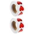 thumbnail image 1 of 2 Rolls Heart Sticker Board Stickers Scrapbook Man Red, 1 of 8