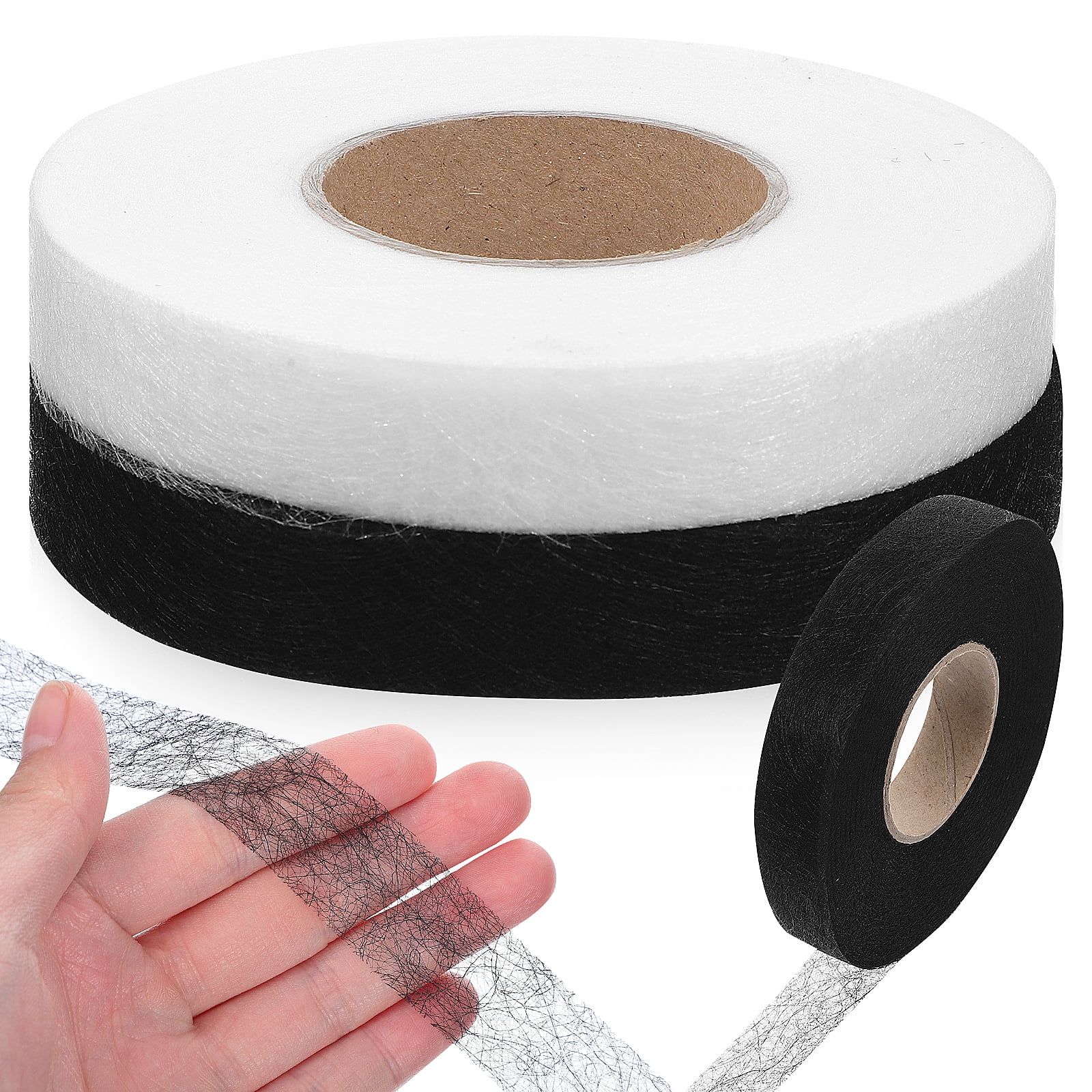 2 Rolls Hem Tapes Fabric Tapes Iron On Hemming Tape Double Sided Hem