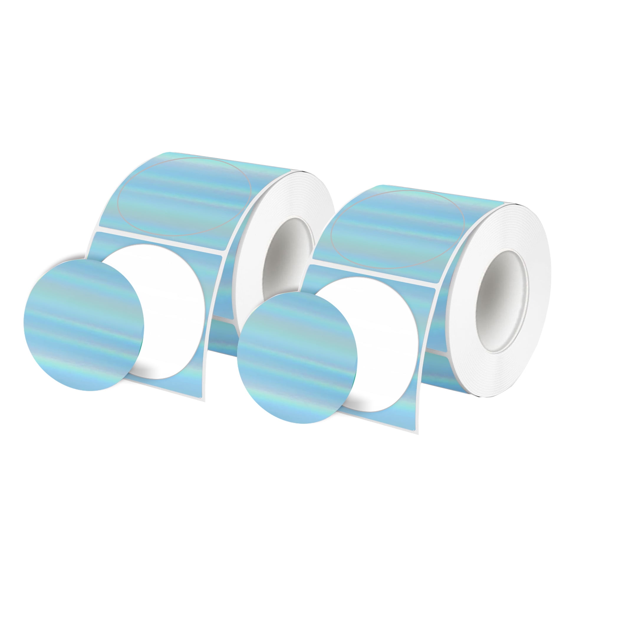 2 Rolls Holographic Thermal Label Stickers Compatible with Phomemo ...
