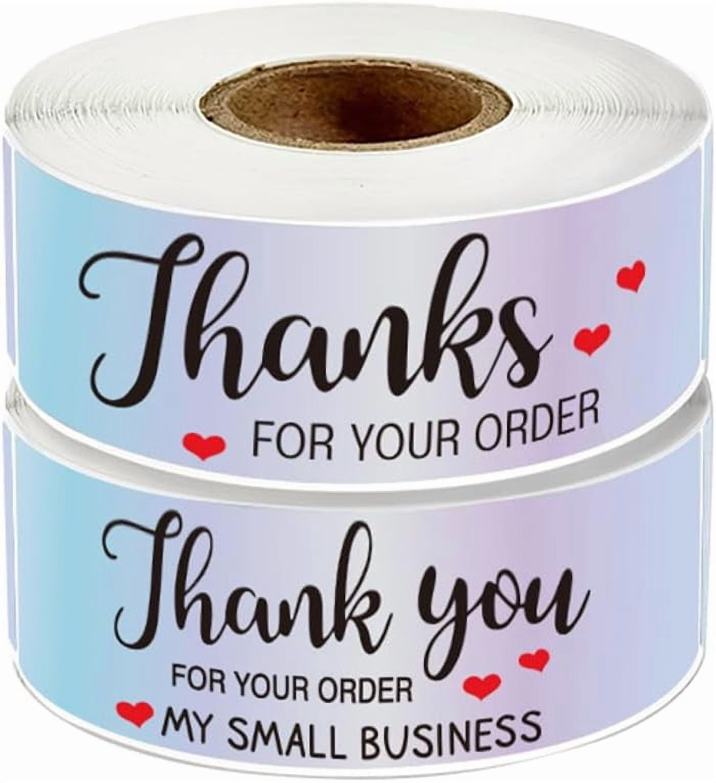 2 Rolls Hot Stamping Rectangle Label Self-Adhesive Paper Gift Wrap Tags ...