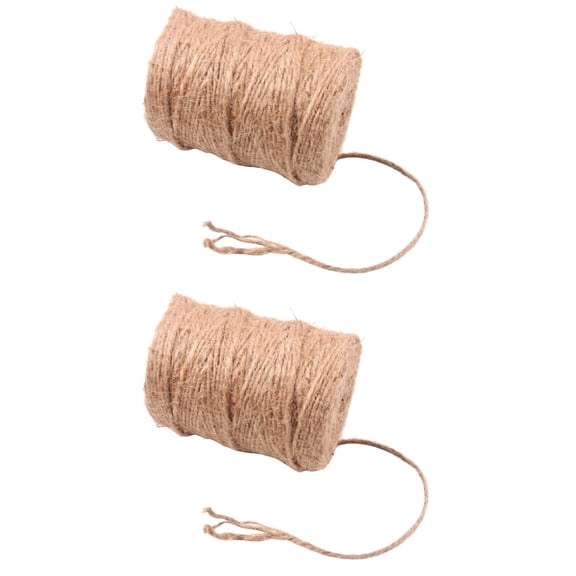 2 Rolls Jute Twine Thread Label Rope Wedding Decorations Frienshipship Gifts Macrame Bouquet