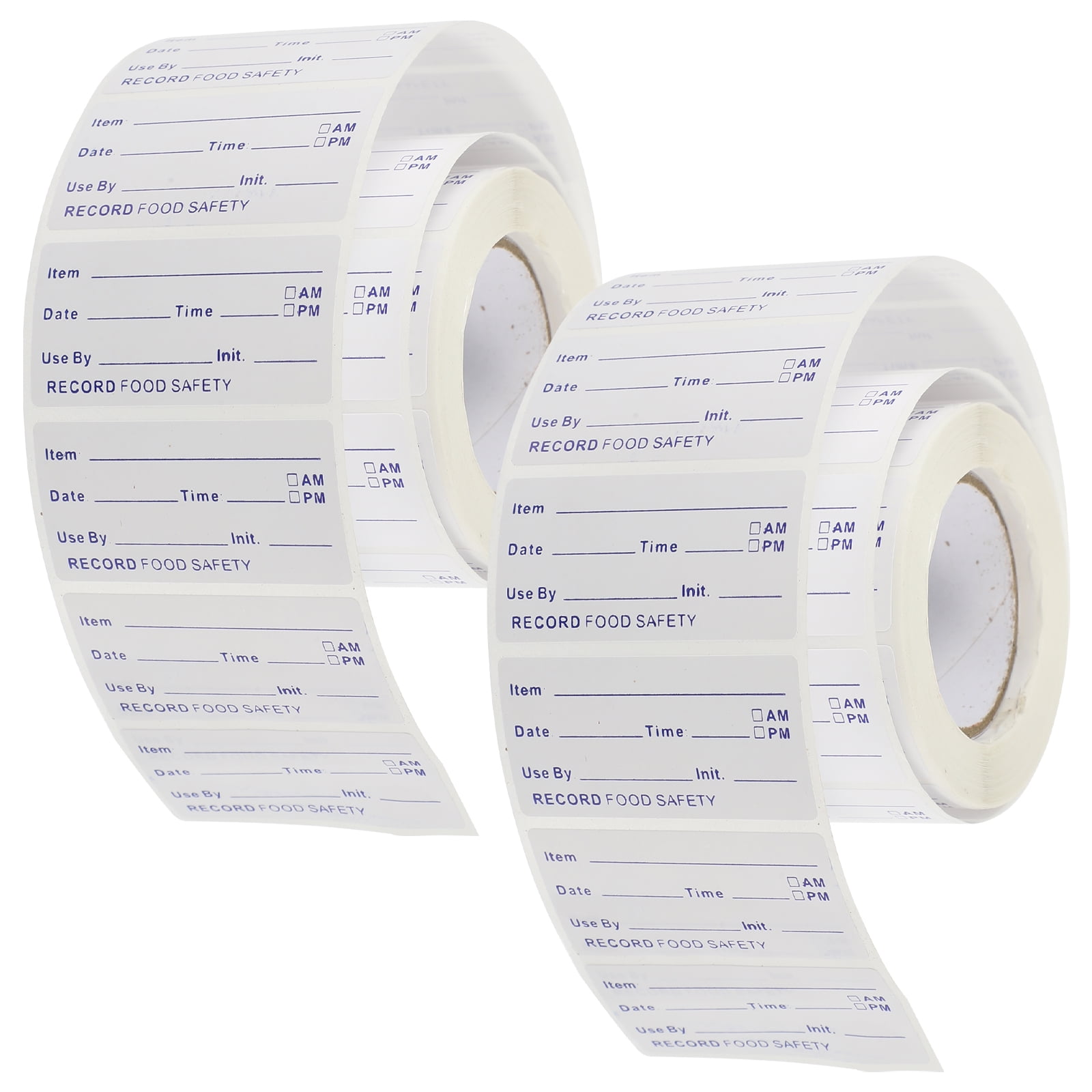 Kitandove Adhesive Paper Food Storage Labels White 2 Rolls 2.55x2.55x1 ...