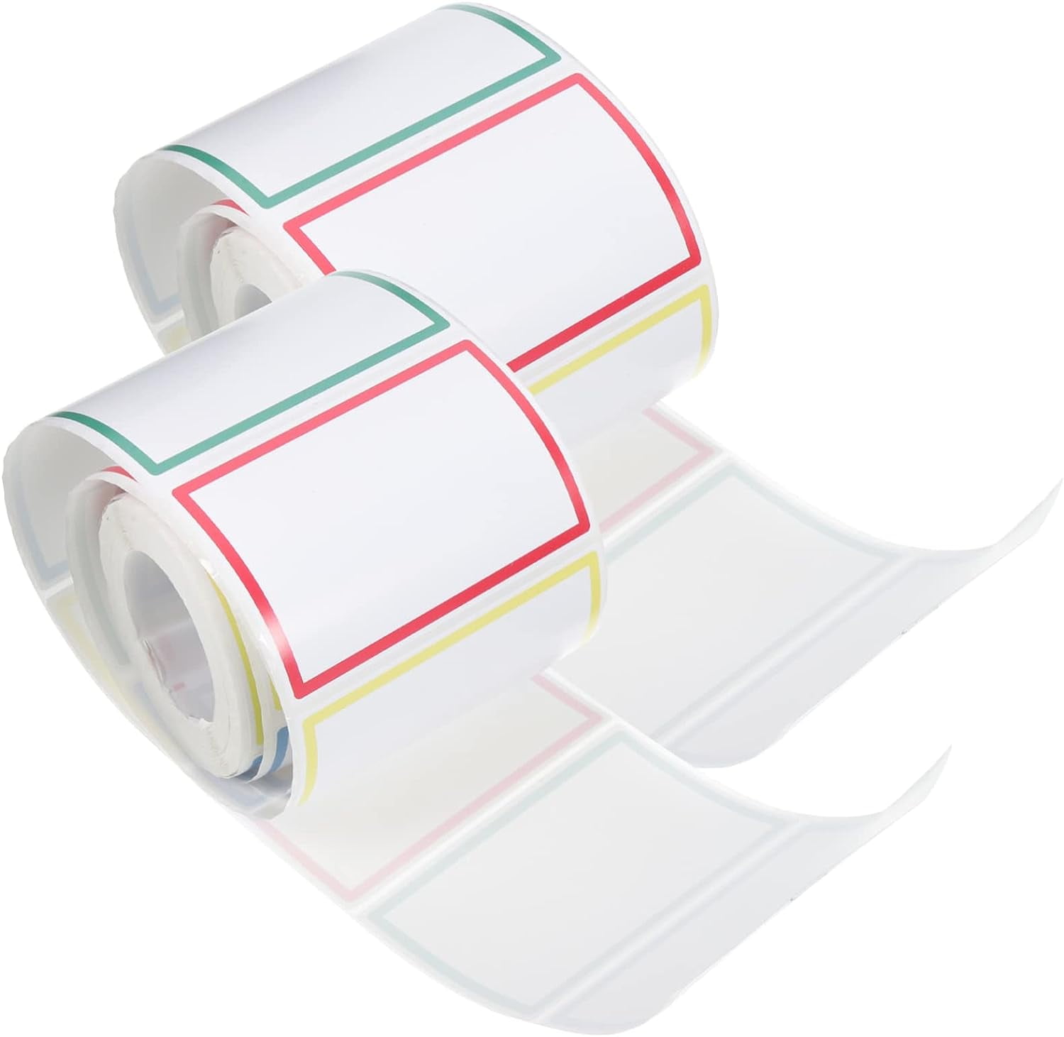 2 Rolls Label Sticker Name Sticker Blank Labels Logo Stickers Color