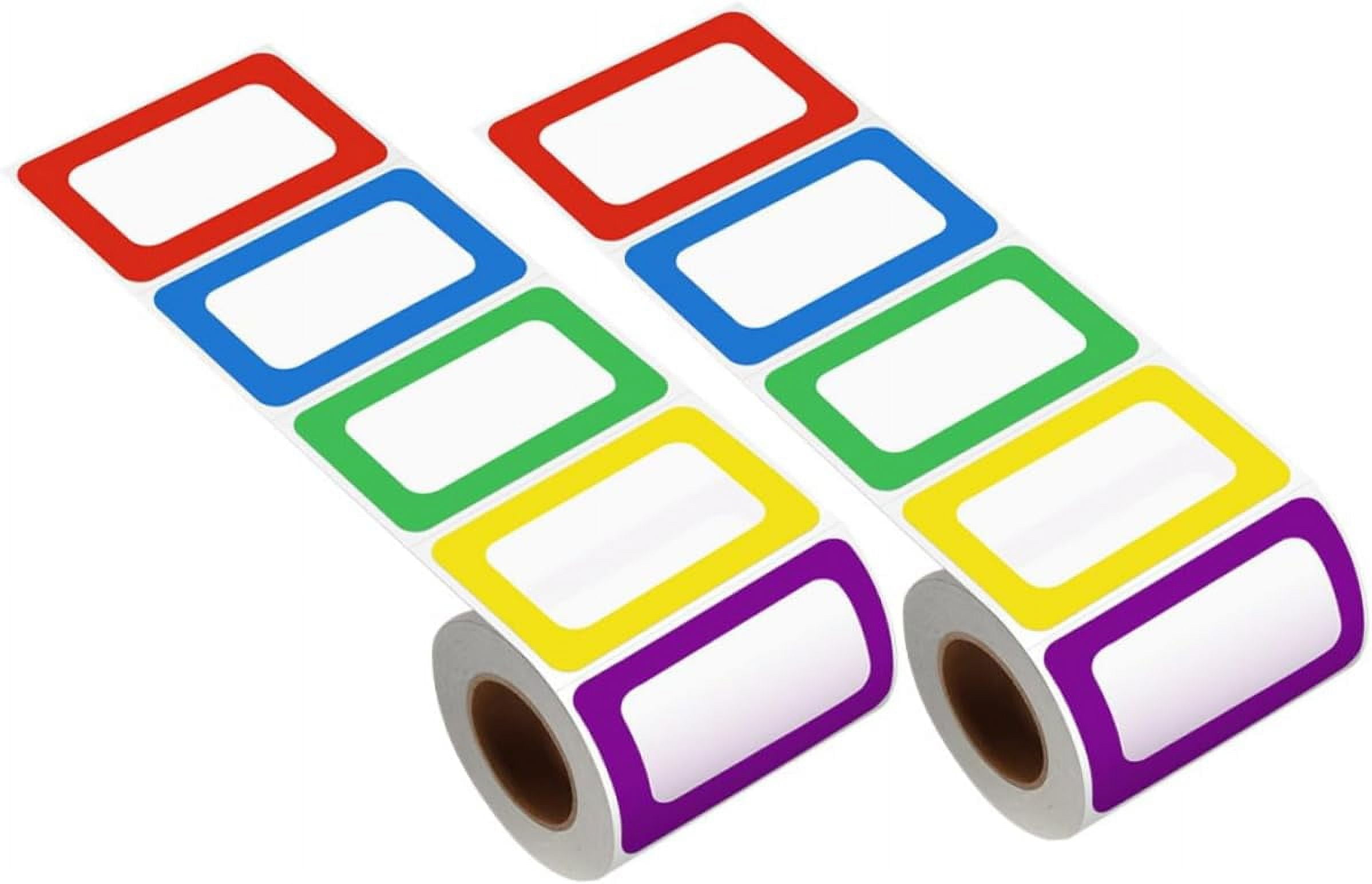 2 Rolls Label Sticker Printable Labels Printable Stickers Colored