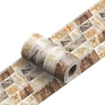 thumbnail image 1 of 2 Rolls Marble Wallpaper Borders for Mirror Frame Border Contact Paper for Bathroom Marble Frame Stickers for Wall Decor Vinyl Waterproof Peel and Stick Wallpaper Border,4"x95", 1 of 6