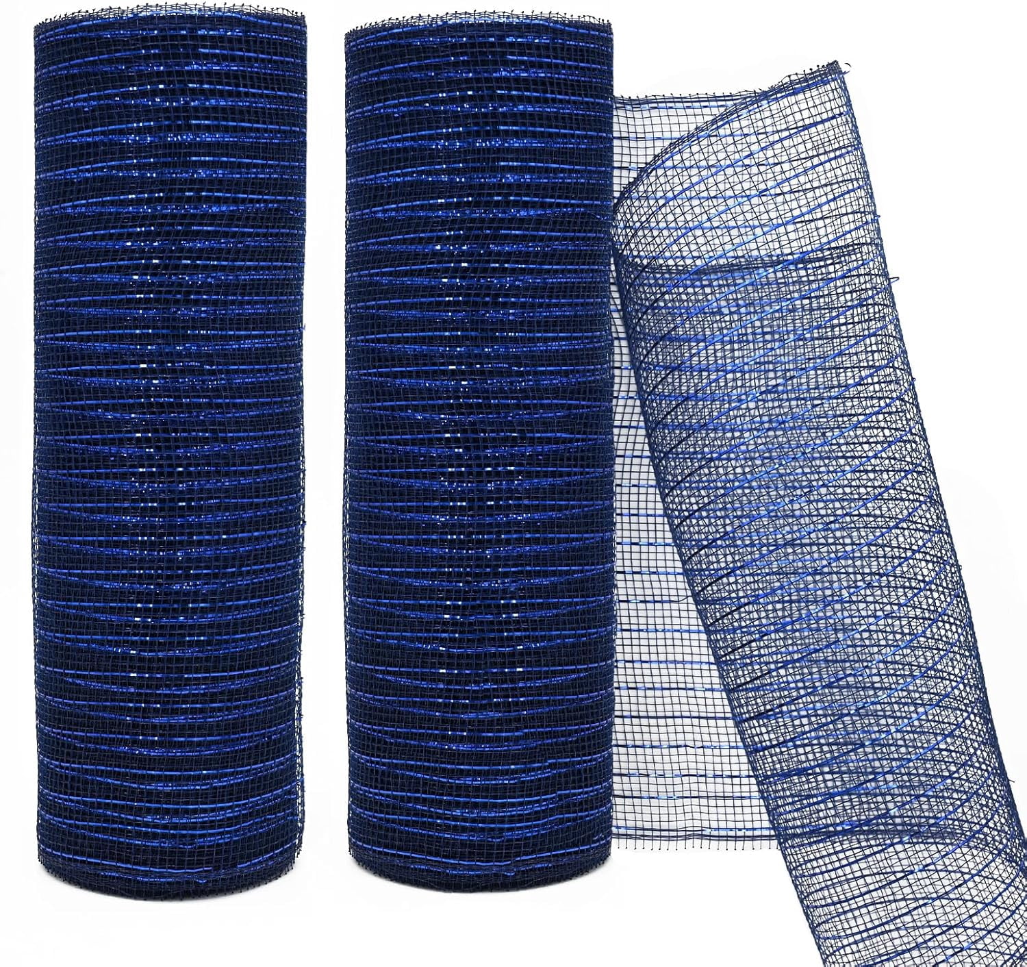 2 Rolls Metallic Mesh Ribbon 10 Inch X 10 Yards(30 Feet) Copper Foil ...