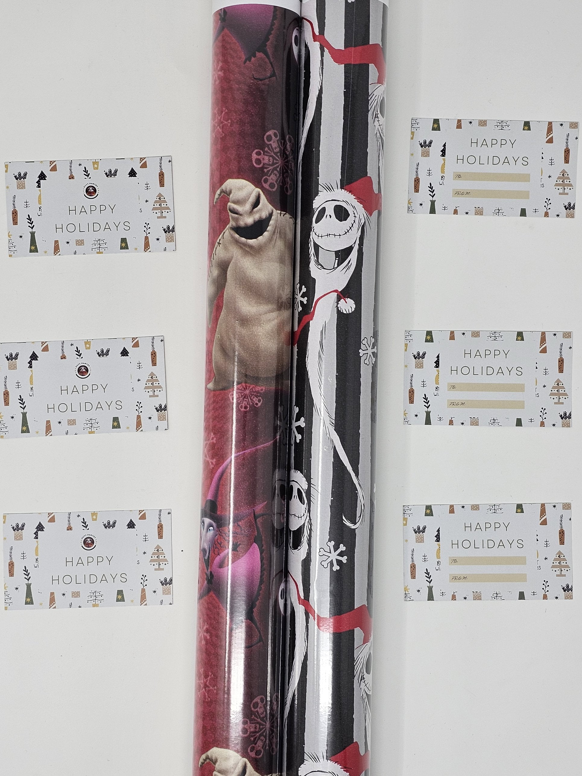 2 Rolls of Nightmare Before Christmas Wrapping Paper, 1 Roll 60 Sq Ft of Nightmare Before