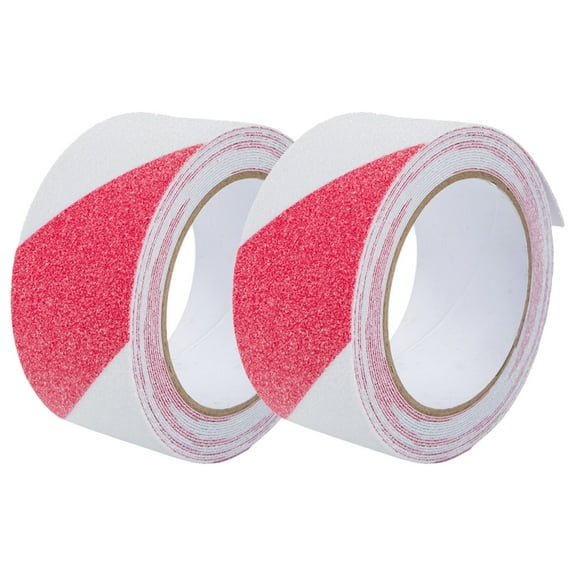 2 Rolls Non Slip Tape PVC Frosted Staircase Sandpaper Tape Self Adhesive Tape Non Skid Grip Tape for Outdoor Indoor Type 6