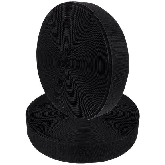 2 Rolls Nylon Strip Practical Hook and Loop Fabric Tape for Clothes Fabric Tape