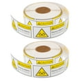 2 Rolls Overweight Sticker Heavy Stickers For Shipping Adhesive Fragile