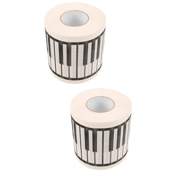 2 Rolls Paper Napkins Decorative Printed Towel for Bath Piano Toilet