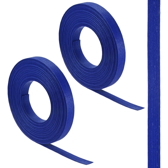 2-Rolls Paper Weaving Cane, 11 Yards x 0.6 Inch 12-Ply Paper Rattan Weaving Cane Material [Blue]