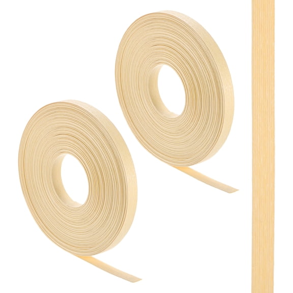 2-Rolls Paper Weaving Cane, 21.9 Yards x 0.6 Inch 12-Ply Paper Rattan Weaving Cane Material [Beige]
